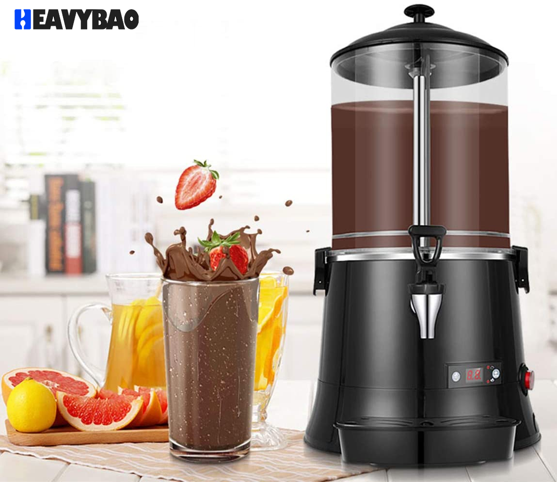 Heavybao Commercial Electric Milk Tea Coffee Hot Chocolate Maker Machine Chocolate Dispenser Warmer Hot Beverage Warmer