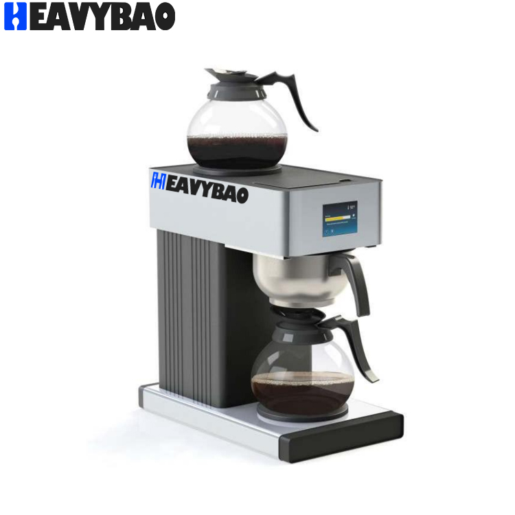 Heavybao Deluxury Fully Automatic Electric Pourover Drip Coffee Maker Tea Brewer Coffee Machine Commercial With LCD Display