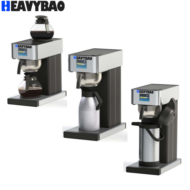 Heavybao LCD Display Commercial Electric Instant Drip Coffee Maker Machine Automatic Pourover Coffee Brewer