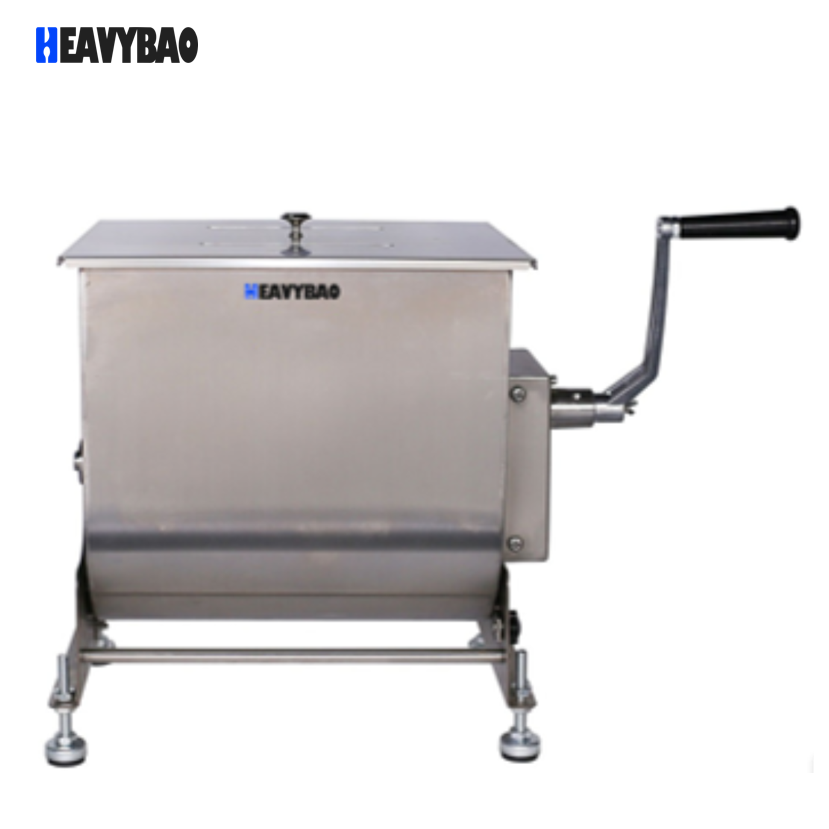 Heavybao Commercial Stainless Steel 304 Manual Combined Meat Mixer Electric Meat Grinder Food Mixing Machine