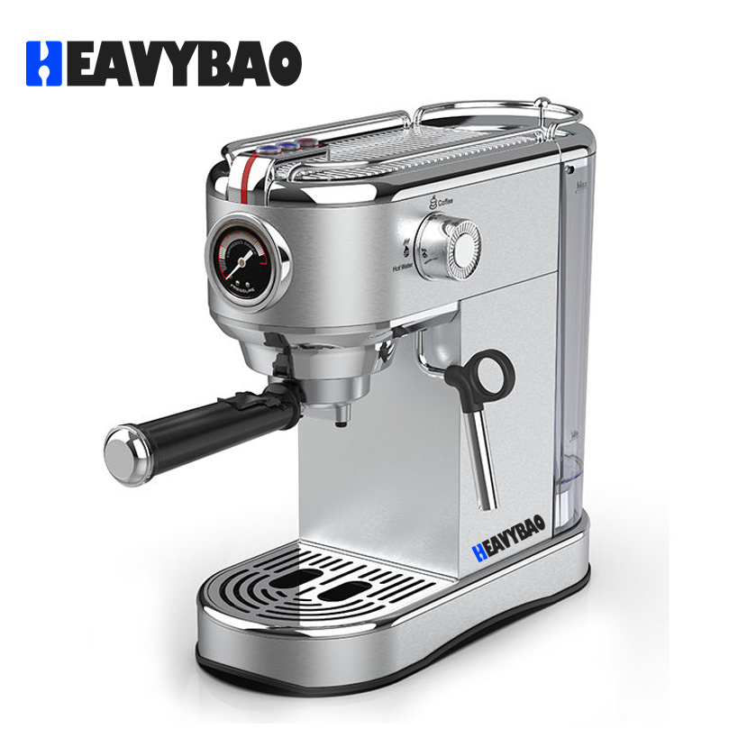 Heavybao Kitchen Appliances Electric Multifunctional High Pressure Espresso Coffee Machine With Frother For Coffee Shop