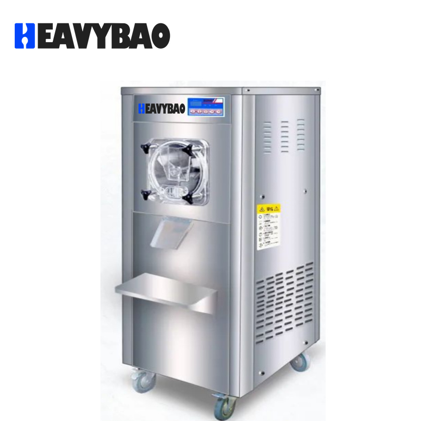 Heavybao Commercial Ice Cream Machine Soft Ice Cream Machine with Wheels for Restaurants, Snack Bars, Supermarkets