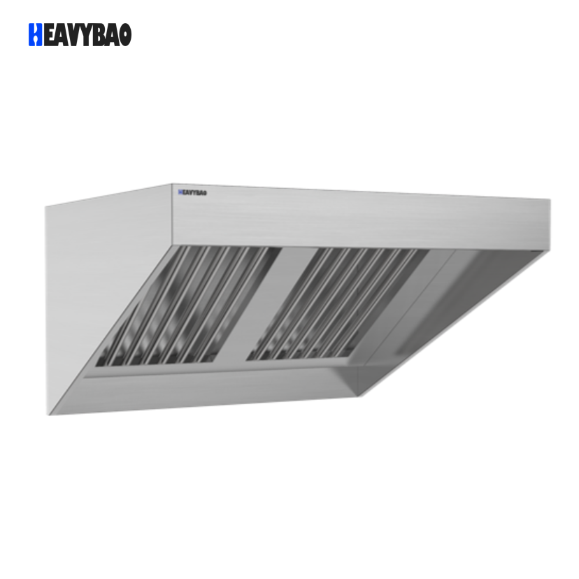 Heavybao Commercial Kitchen Exhaust Range Hood Two Side Kitchen Hood OEM Restaurant Exhaust Rang Hood
