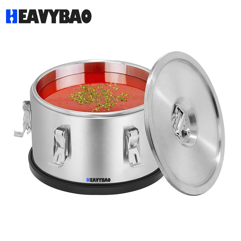 Heavybao Commercial Kitchen Catering Equipment Stainless Steel Food Insulation Containers Drinks Warmer Pot