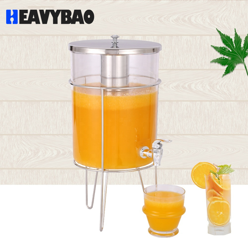 Heavybao New Item Simple Base Stainless Steel Milk Cold Beverage Dispenser With Tap