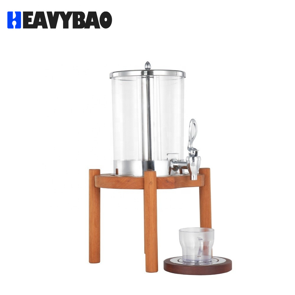 Hot Buffet Wooden Base Juice Dispenser 7L Milk Juice Dispenser