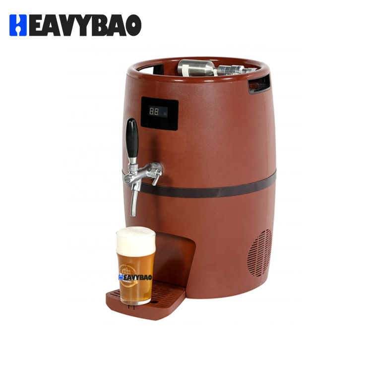 Heavybao Stainless Steel Beer Barrel Commercial Keg Portable Home Brew 10L Draft Beer Kegerator