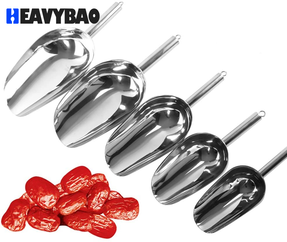 Heavybao High Quality Stainless Steel 201 Ice Shovel For Bar Or Beverage Shop With 1.2 Thickness