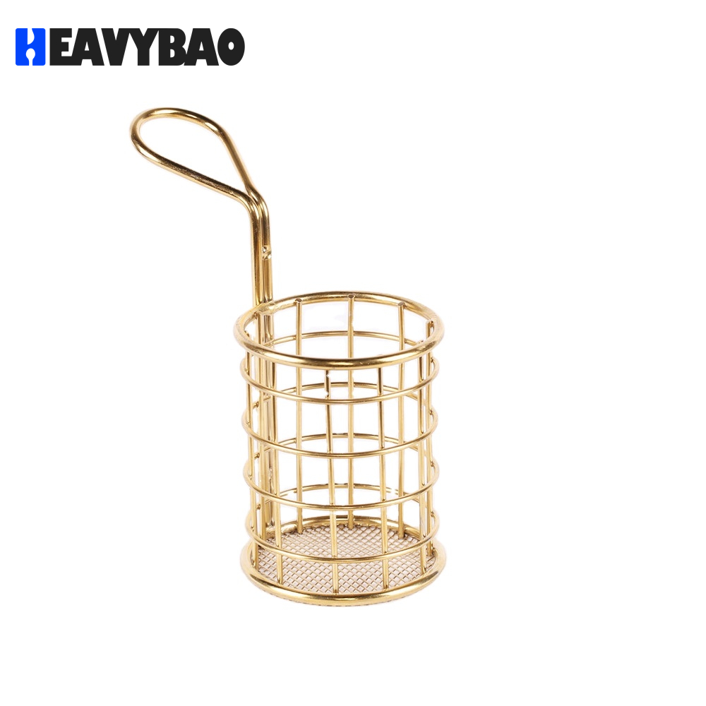 Heavybao Commercial Products Metal Wire Fry Stand Basket Holder Perfect For French Fries