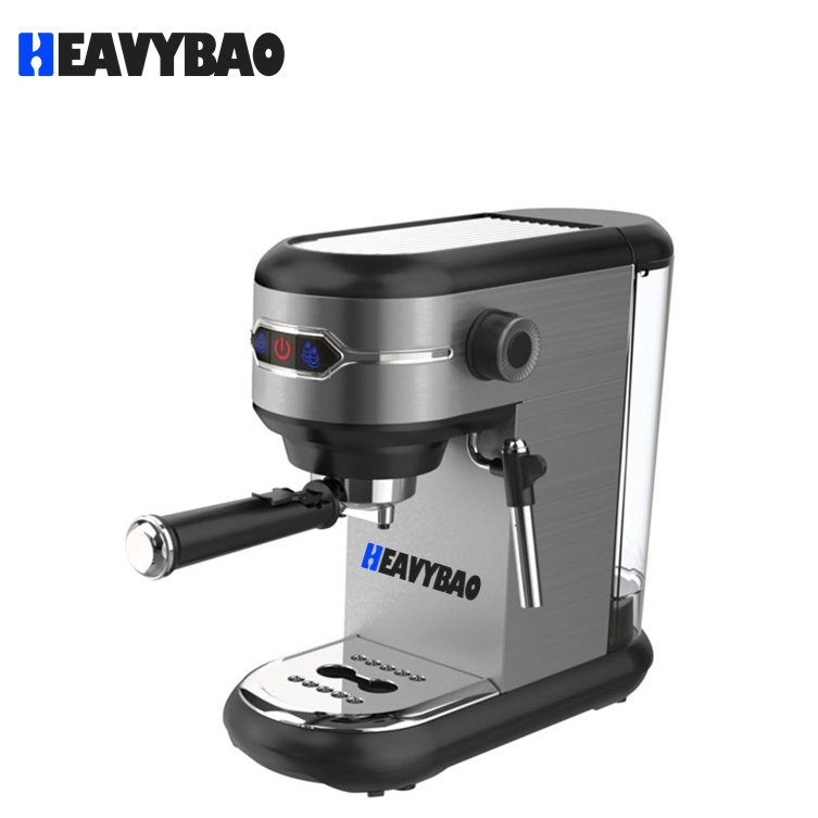 Heavybao Professional Espresso Maker Machine with Milk Frother Steam Wand Compact Coffee Machine with Removable Water Tank