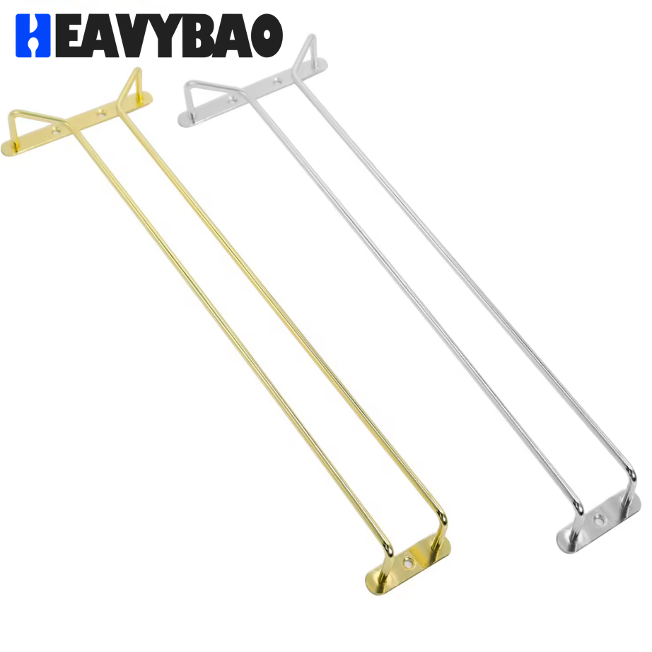 Heavybao Inverted Holder for Wine Stemware Glass Bottle Goblet Quality Cup Rack for Household Bars Restaurants Hotels