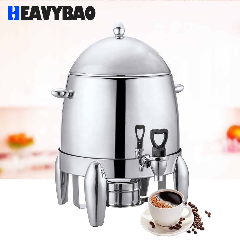 Hotel Tableware Service Milk Equipment Cheap Price Metal Stainless Steel Hot Coffee Dispenser Machine Tea Coffee Urn