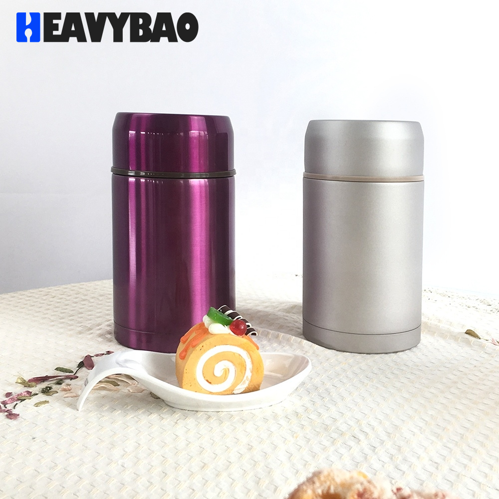 Heavybao Food Flask Stainless Steel Food Storage Container Smoldering Pot Thermo Hot Food Pot
