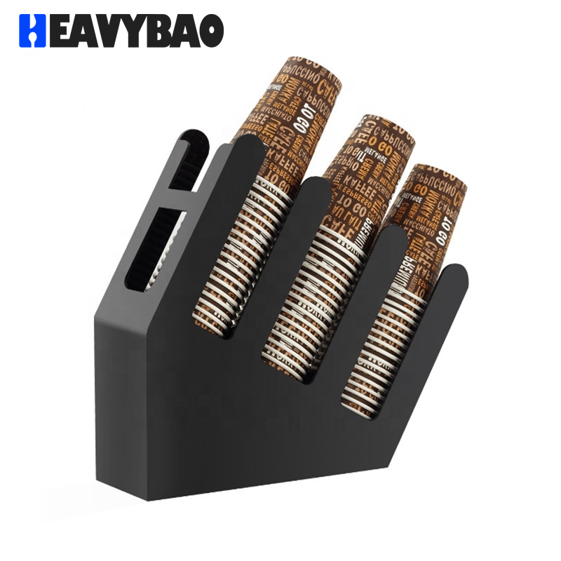 Heavybao Universal Plastic Coffee Tumbler Mug Paper Cup Holder Tray Dispenser Stand
