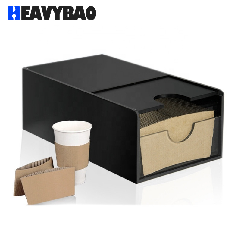 Heavybao Coffee Cup Sleeve or Hot Cup Holder Short Dispenser Organizer for Hot Drink Cups