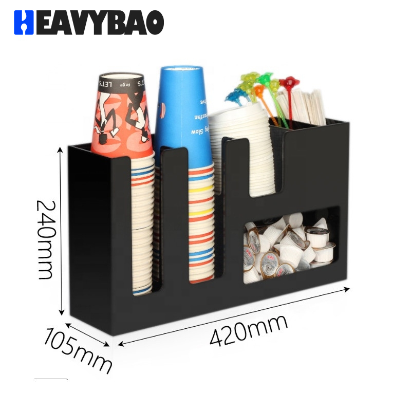 Heavybao Coffee Shop Counter Desk Coffee Accessory Organizer Coffee Capsule Cup Holder