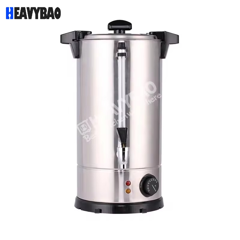 Heavybao Tea Dispenser Double Wall Construction Electric Hot Water Boilers Non-trip Safe Water Tap Tea Coffee Milk Water Boilers