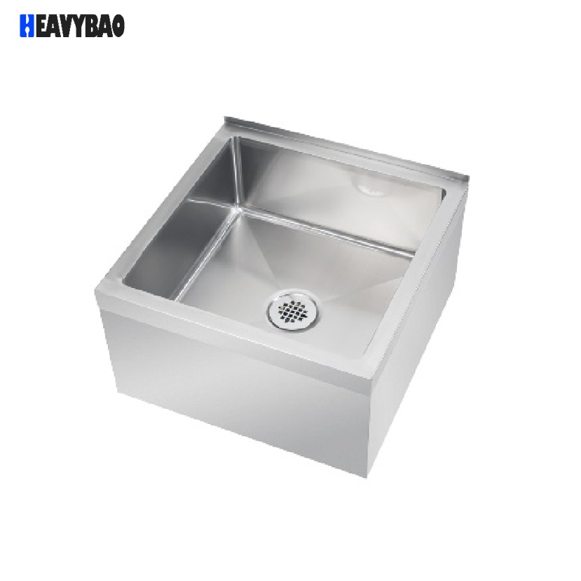 Heavybao Commercial Basin Single Bowl Kitchen Sink Stainless Steel MOP Sink High Quality Commercial Kitchen Equipment