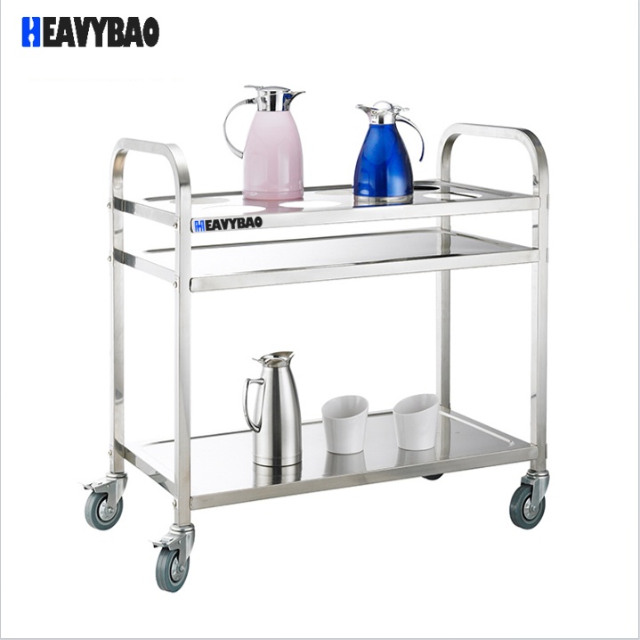 Heavybao Commercial Stainless Steel Clearing Bowl and Dish Trolley Popular Kitchen Equipment for Hotels and Restaurants