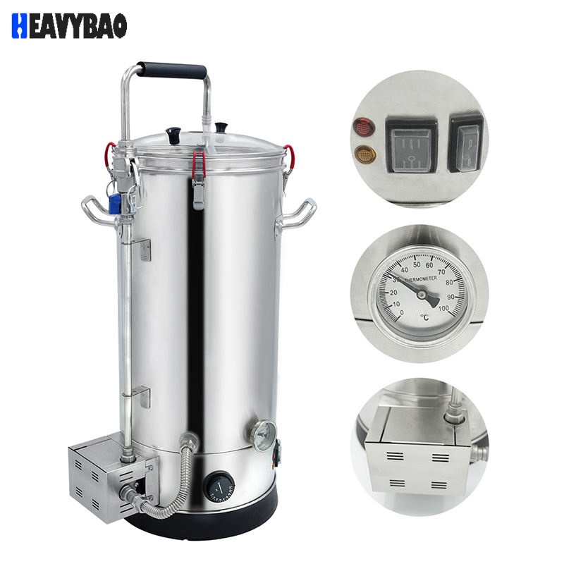 Heavybao Commercial Equipment Home Stainless Steel Electric Beer Brew Kettle Wine Urn