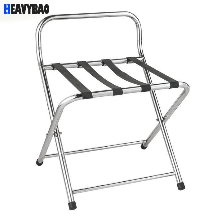 Heavybao Hot Sell Hotel And Restaurant Stainless Steel Universal Luggage Rack With Handle