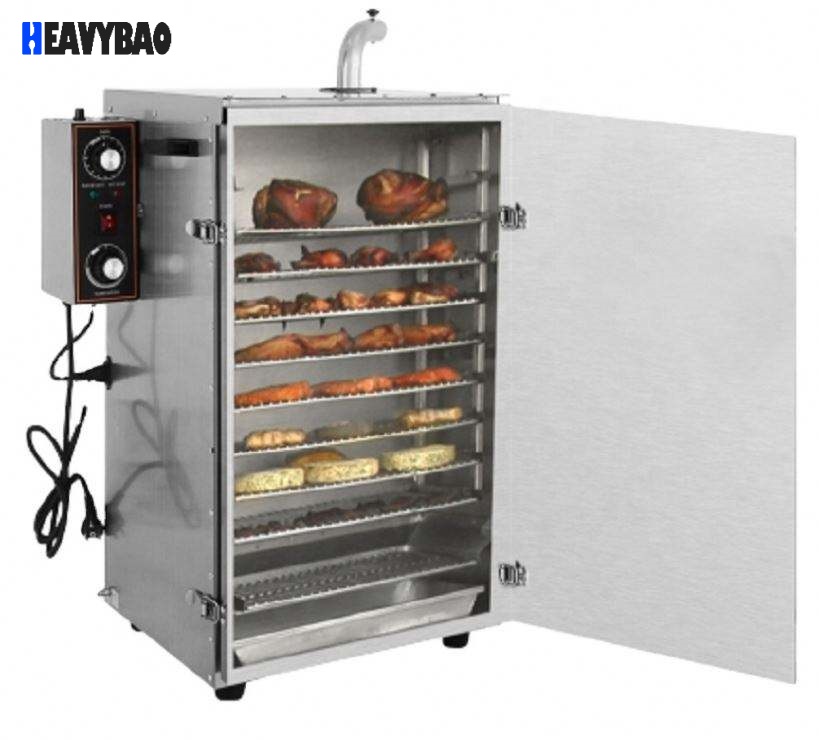 Heavybao Stainless Steel Kitchen Restaurant Electric Meat Fish Food Smoker Machine