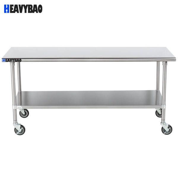Heavybao Professional Commercial Catering Hotel Restaurant Equipment Kitchen Stainless Steel Work Table