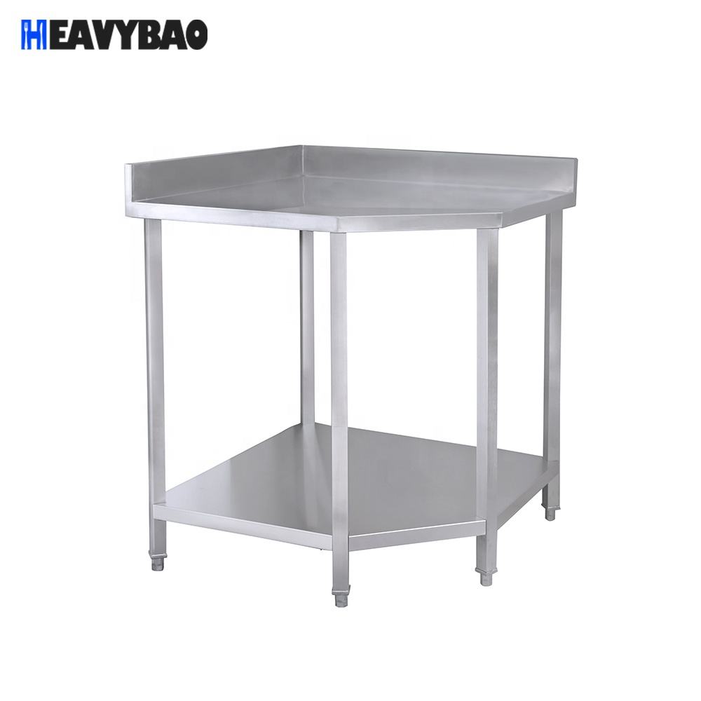 Heavybao Restaurant Stainless Steel Cutting Board Kitchen Work Table 2 3 Tiers Kitchen Chopping Operation Worktable