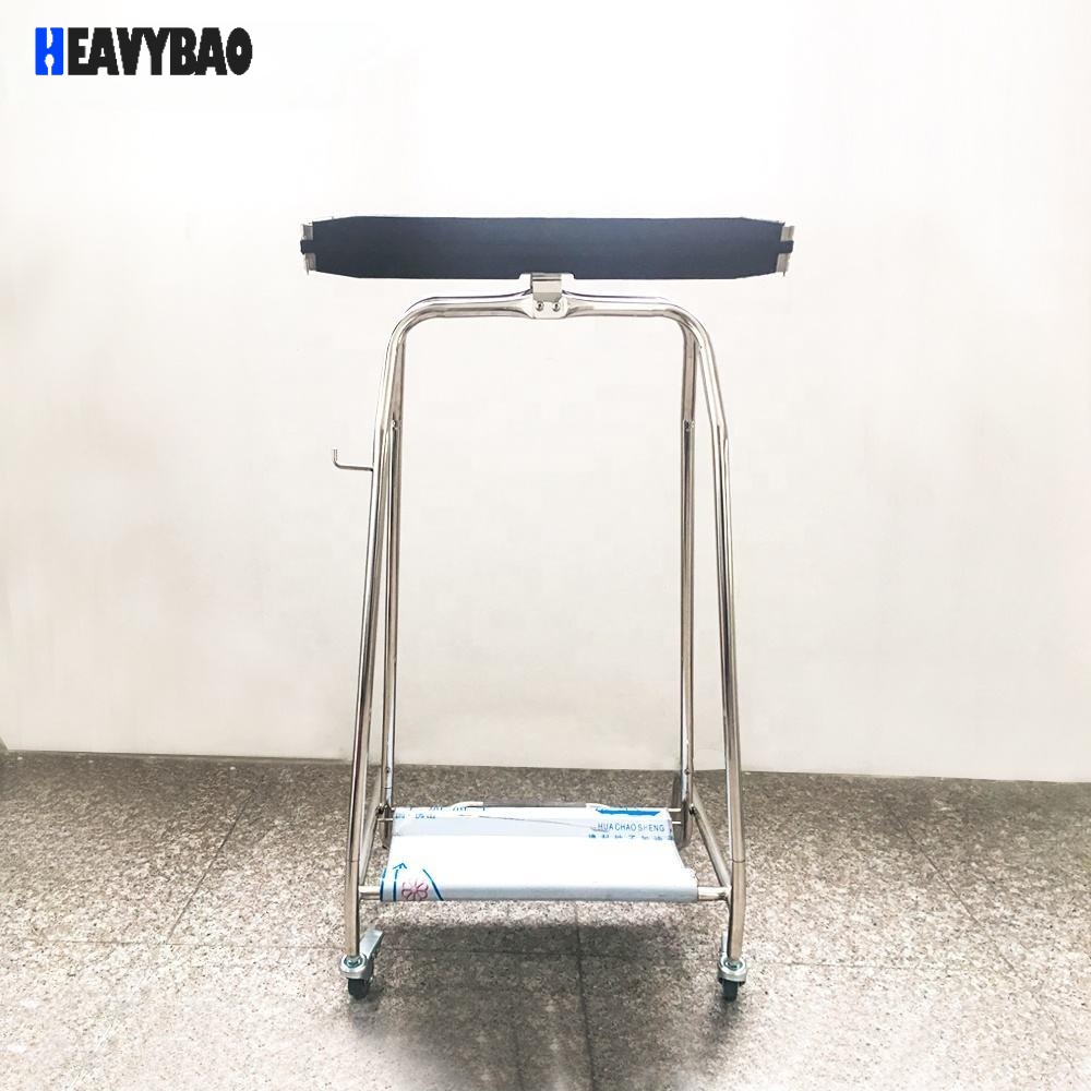 Heavybao Convenient Rubbish Bin Outdoor Stainless Steel Plastic Trash Garbage Bag Frame Holder