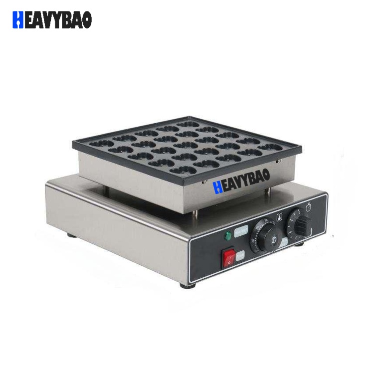 Heavybao Electric Commercial Heart-Shaped Waffle Maker Stainless Steel Mini Kitchen Appliance Household Cooking Home Kitchen