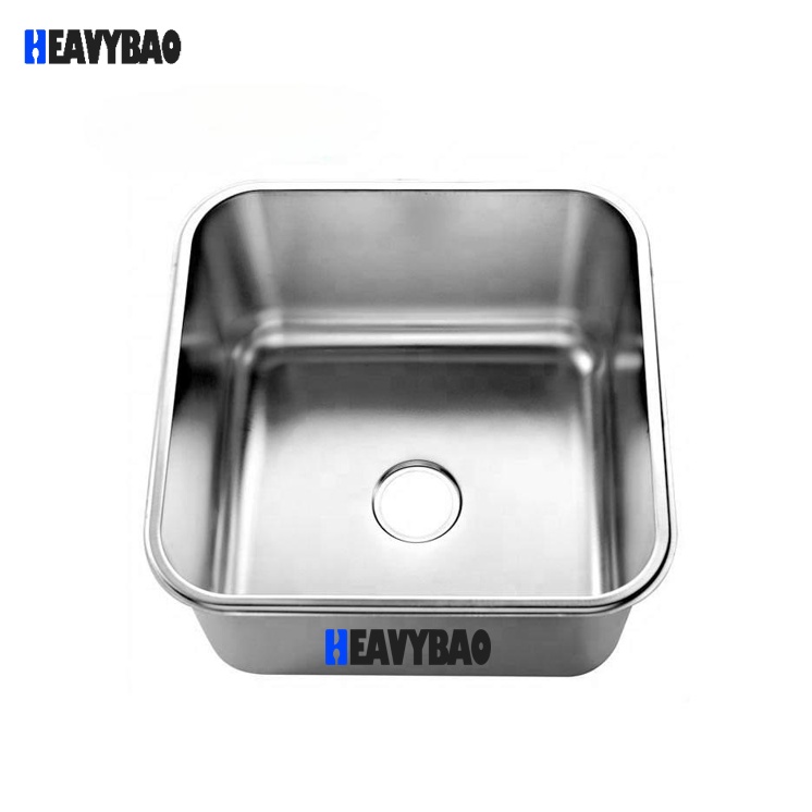 Heavybao Household Using High quality Stainless Steel deep draw under mounted Square kitchen sink