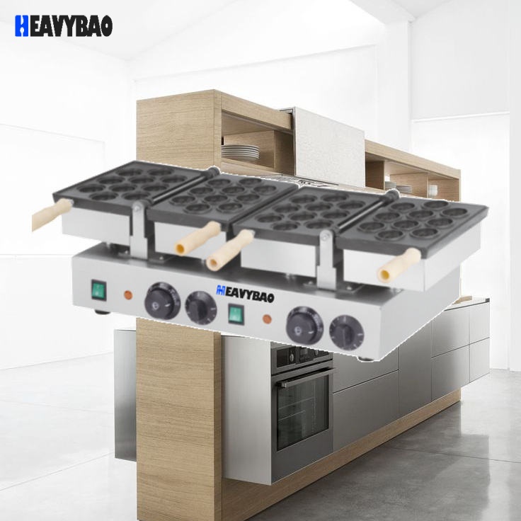 Heavybao Commercial 2 Plate Rotating Walnut Waffle Maker Luxury Type Waffle Making Machine Stainless Steel Waffle Maker Heavybao Commercial 2 Plate Rotating Walnut Waffle Maker Luxury Type Waffle Making Machine Stainless Steel Waffle Maker