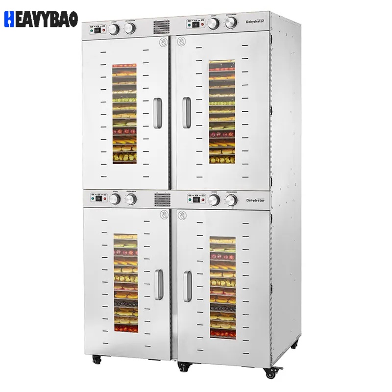 Heavybao 88 Trays Commercial Dehydrator Machine Fruit And Vegetable Dryer Industrial Food Dehydration Meat Drying Equipment