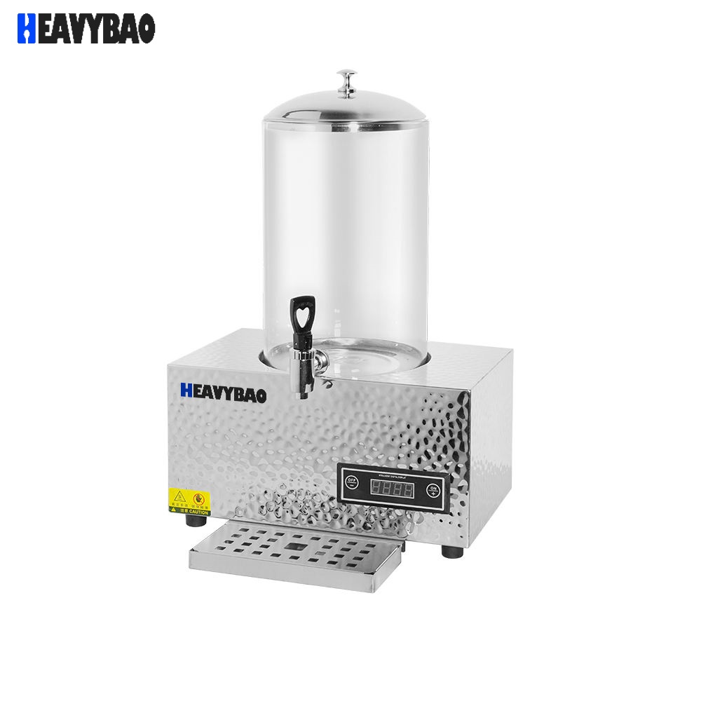 Heavybao Commercial Juice Dispenser For Bar Sliver Electric Hot Beverage Juice Glass Drink Dispenser