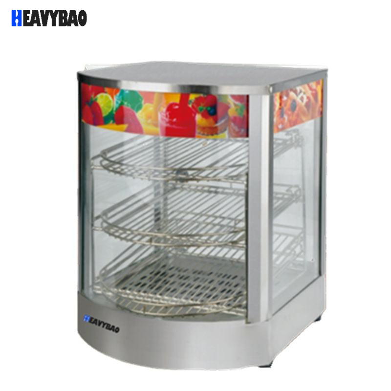 Heavybao Curve Shaped Kitchen Food Warming Display Cabinets Warming Showcase Restaurant Equipment Warming Showcase