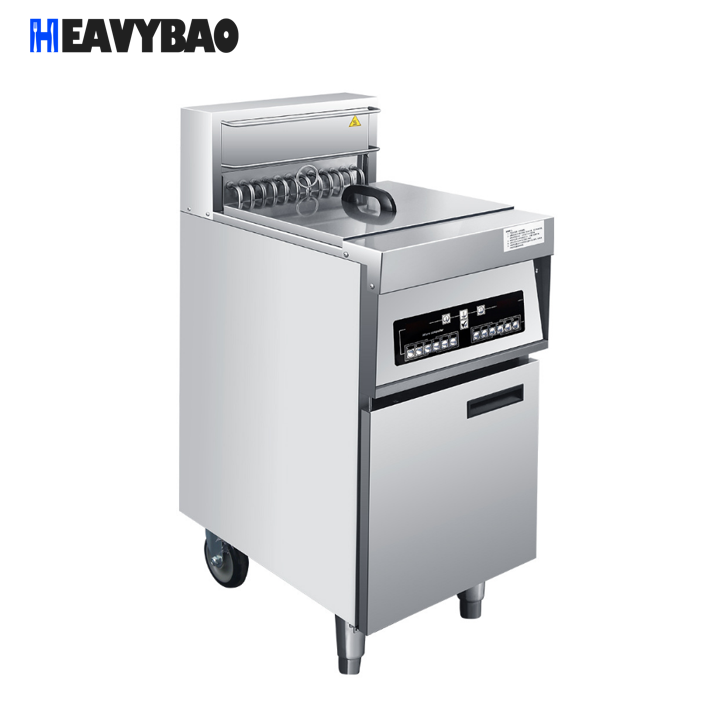 Heavybao Commercial Chips Fryer Professional Electric Deep Fryer Industrial Stainless Steel Deep Fat Fryer For Food Cart