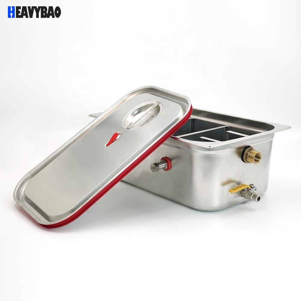 Heavybao Handmade Customizable Kitchen Food Processing Oil Water Separator Filter Grease Interceptor Stainless steel Grease Trap