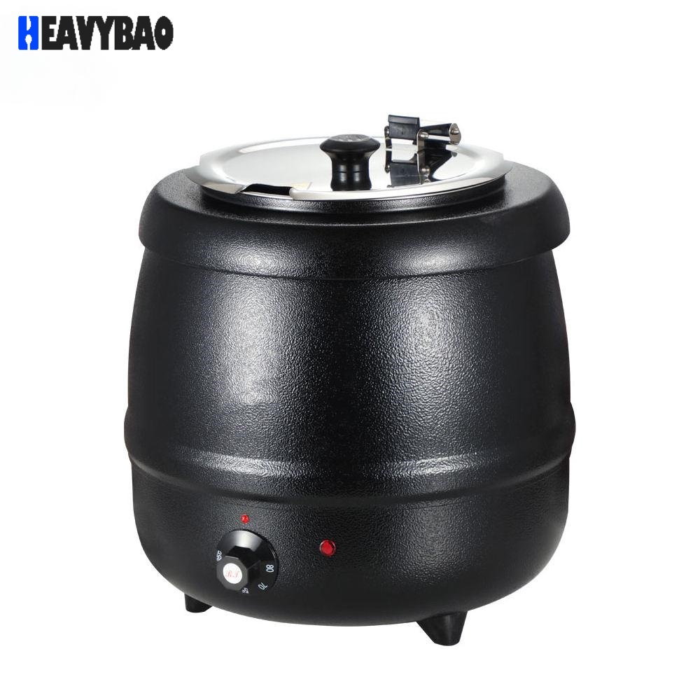 Heavybao Commercial Restaurant Supplies Catering Soup Kettle Electric Food Warmer 10L/13L Stainless Steel Soup Bucket Kettle