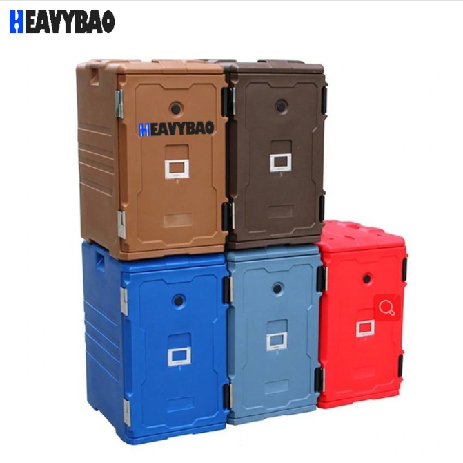 Heavybao 90L 120L Commercial Catering Keep Cold Warm Transport Container Holding Cabinet Thermo Box Insulated Food Pan Carrier