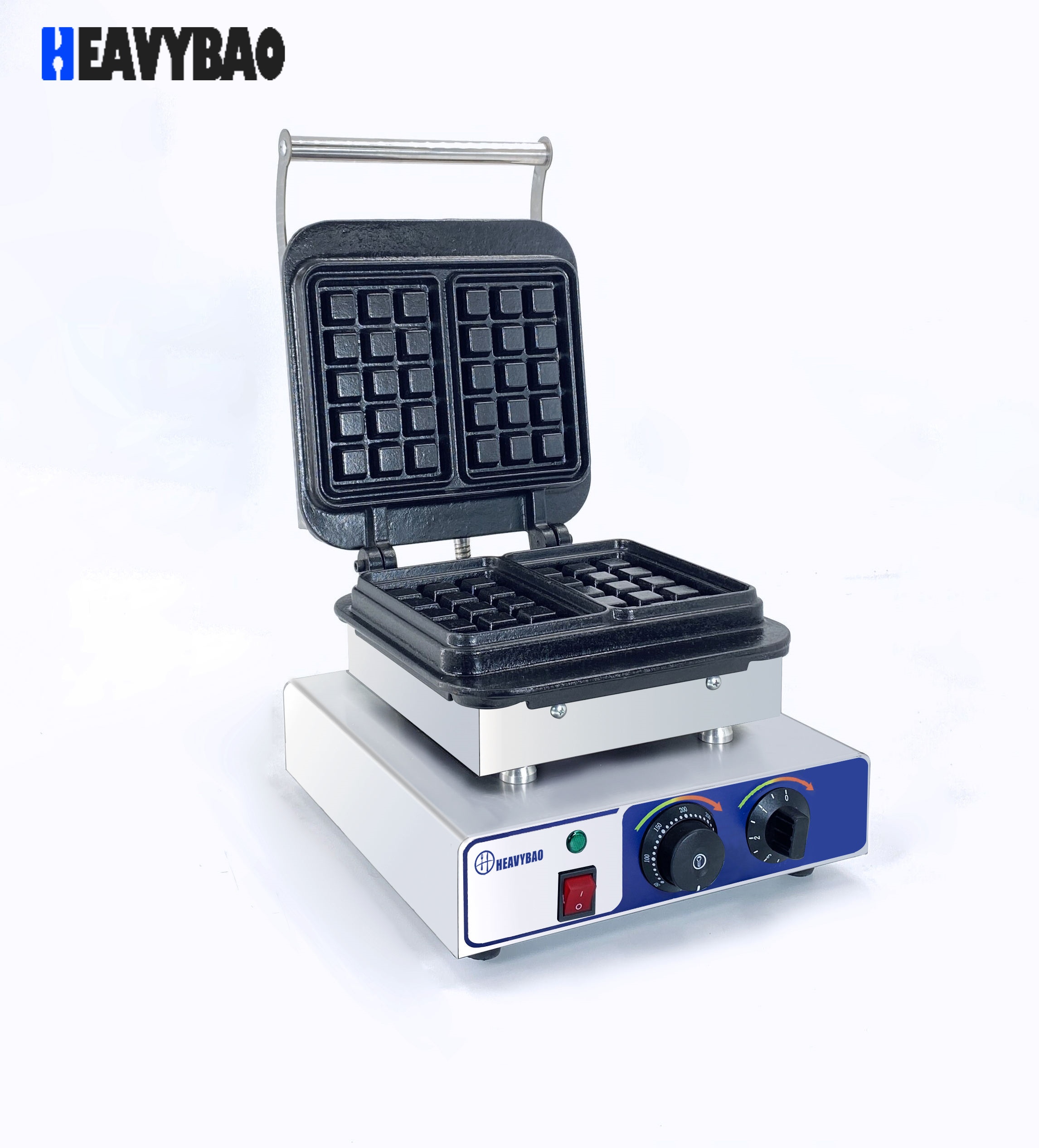 Heavybao Electric Kitchen Equipment Manufacture Electric Square Single Bubble Waffle Maker for Restaurant