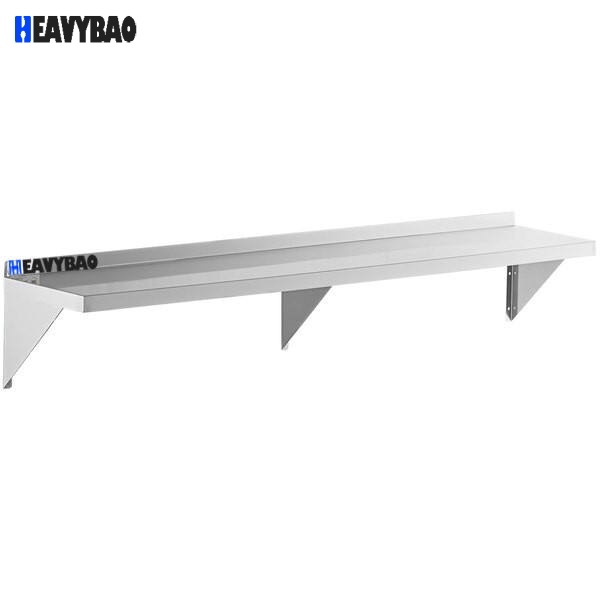 Heavybao Commercial Wall Mount Display Shelf Coffee Shop Shelf Wall Mount Wall Mounted Hanging Floating Shelf