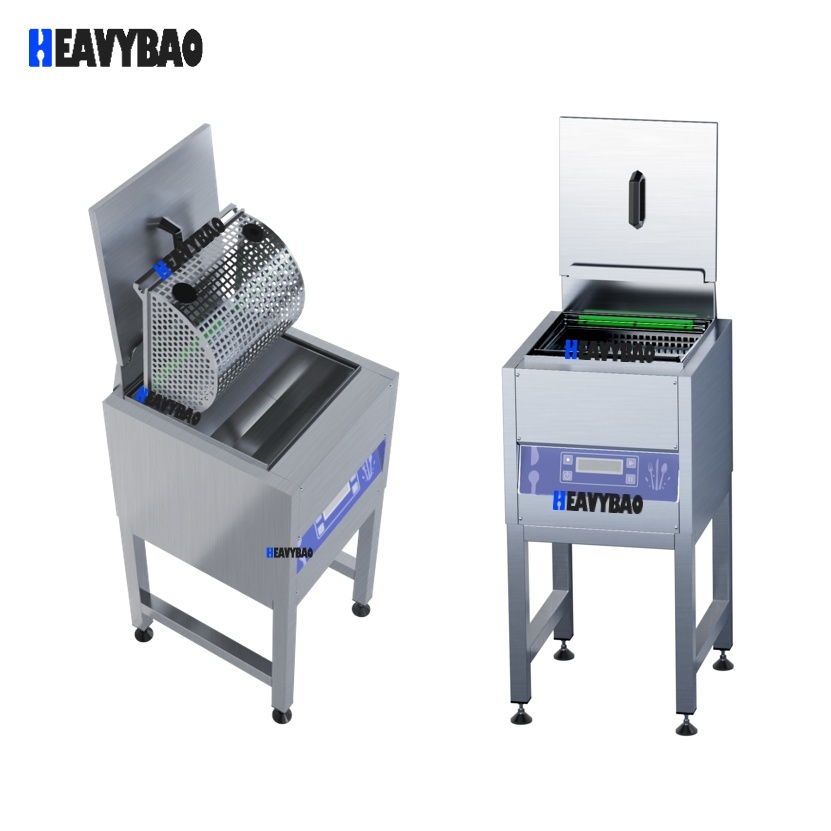 Heavybao 2-in-1 Cutlery Polishing and Drying Machine New Condition for Restaurants Hotels and Food Shops