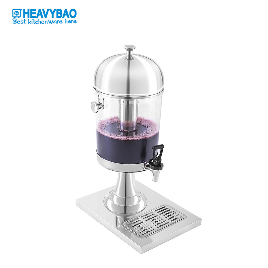 Heavybao Stainless Steel Thermal Dispenser Hot Cold Water Juices Frozen Beer Beverages for Buffet PC Barrel Refrigeration Water