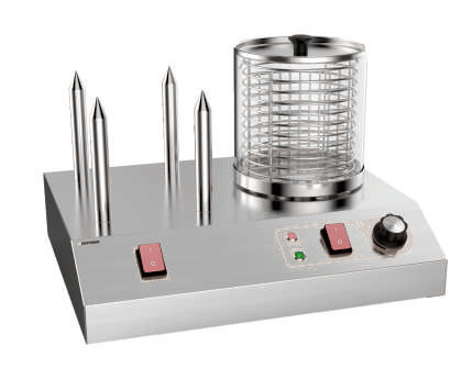 Heavybao Commercial Hot Dog Maker Machine Electric Stainless Steel Hotdog Streamer Roller Machine