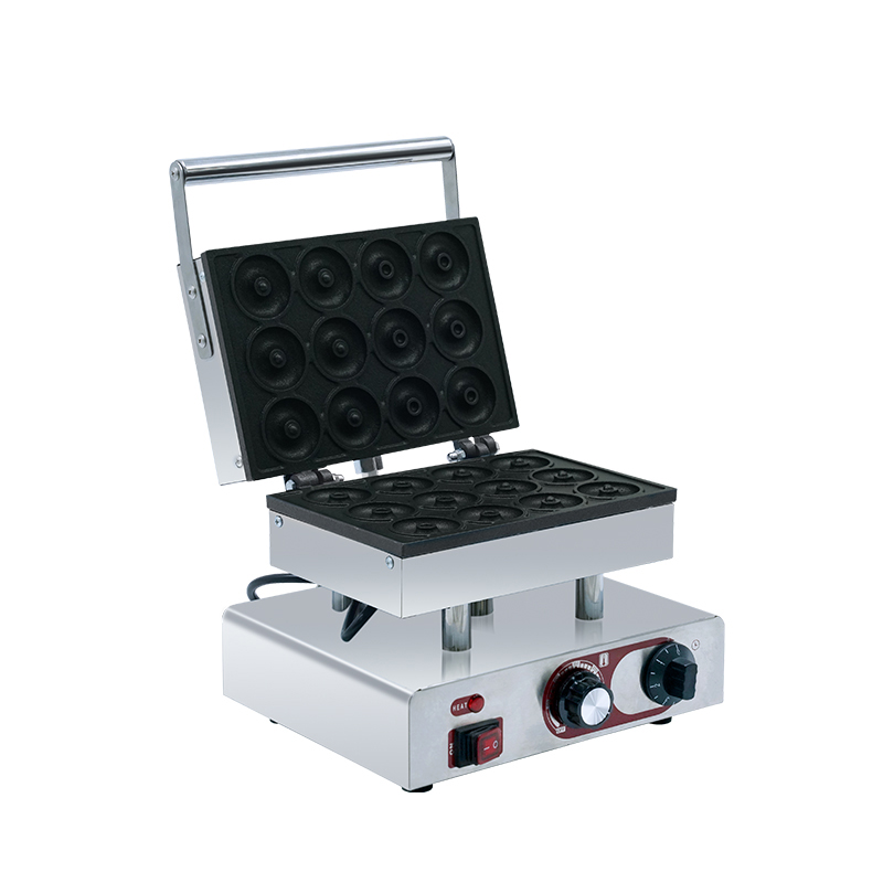Heavybao Food Cart Snack Machine Donut Maker Doughnut Baker Electric Waffle and Donuts Maker for Coffee Shop