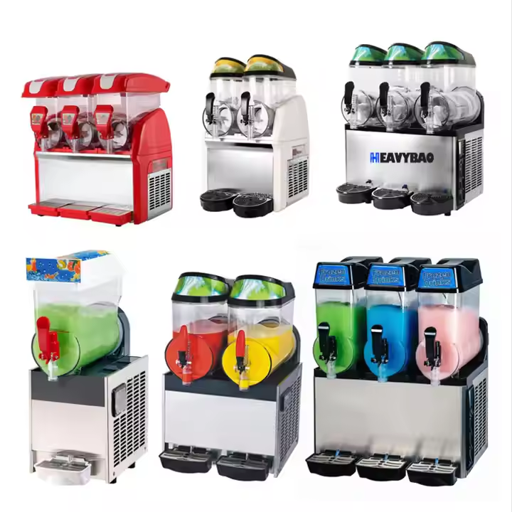 Heavybao Granita Margarita Slush Ice Puppy Drink Maker Shake Alcoholic Beverage Drink Instant Slushy Maker Ice Cup Machine