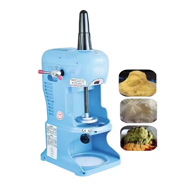 Heavybao Commercial Electric Smoothie Snowflake Shaved Ice Machine 80kgs/h Automatic Steel Crusher 80kgs/h