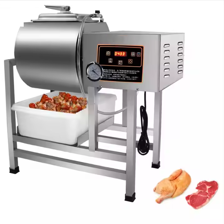 Heavybao Vertical Low Noise Electric Automatic Swelling Meat Marinating Vacuum Pickling Machine Large Capacity