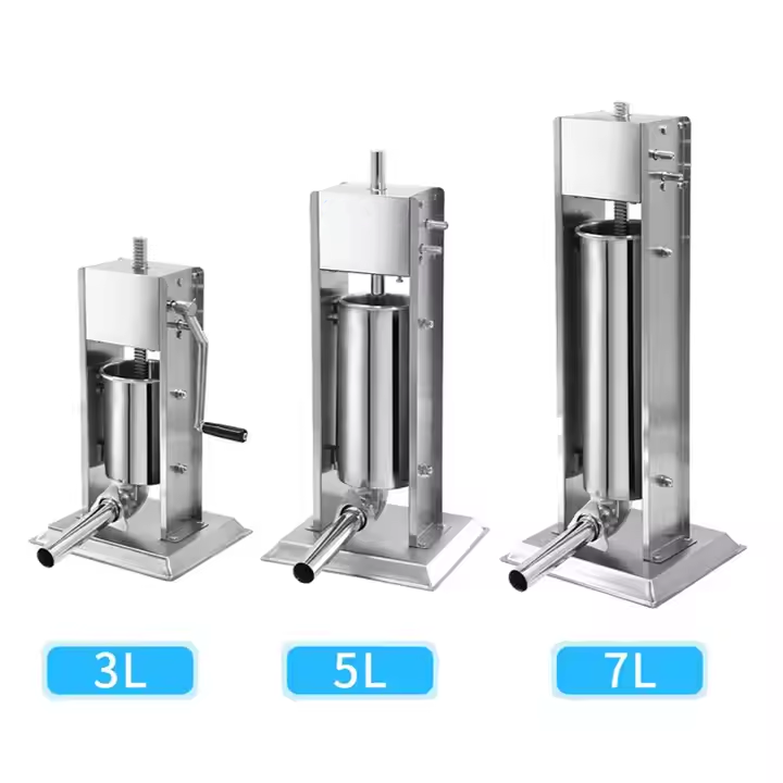 Heavybao Manual Sausage Machine Meat Stuffer Electric Durable Meat Sausage Filling Machine Manual Sausage Stuffer