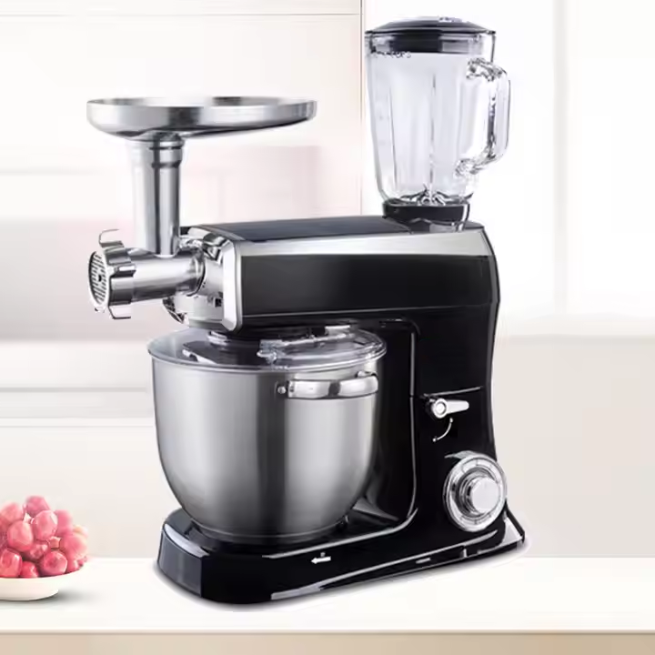 Heavybao Electric 3 in 1 4 in 1 Multi-functional Food Processor Egg Beater Meat Stirring Dough Mixer Cooking Machine